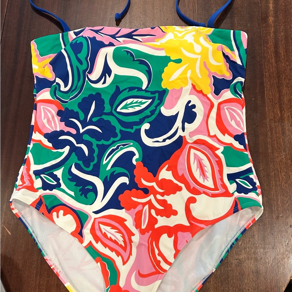 Boden Paros Bandeau One Piece Bathing Suit